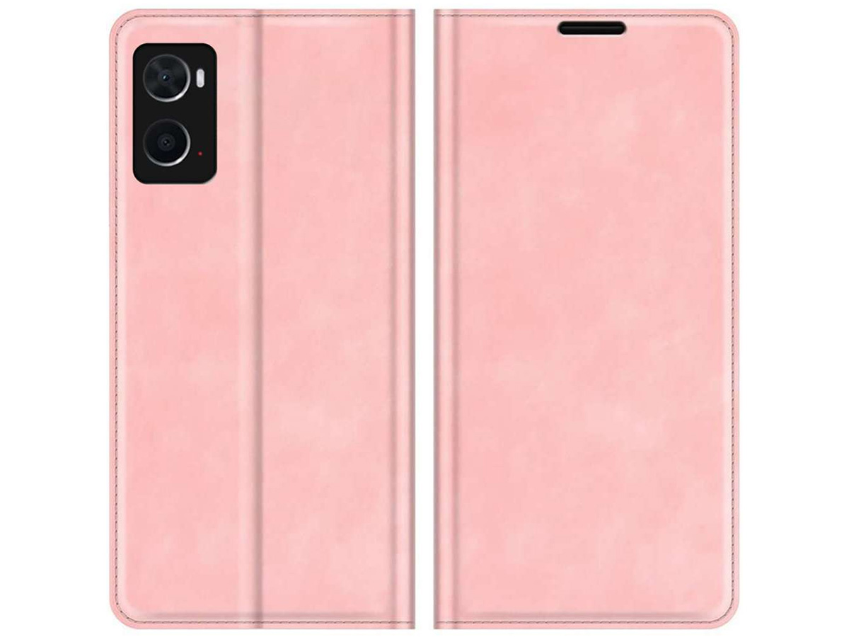 Just in Case Slimfit Wallet Case Roze - Oppo A76 hoesje