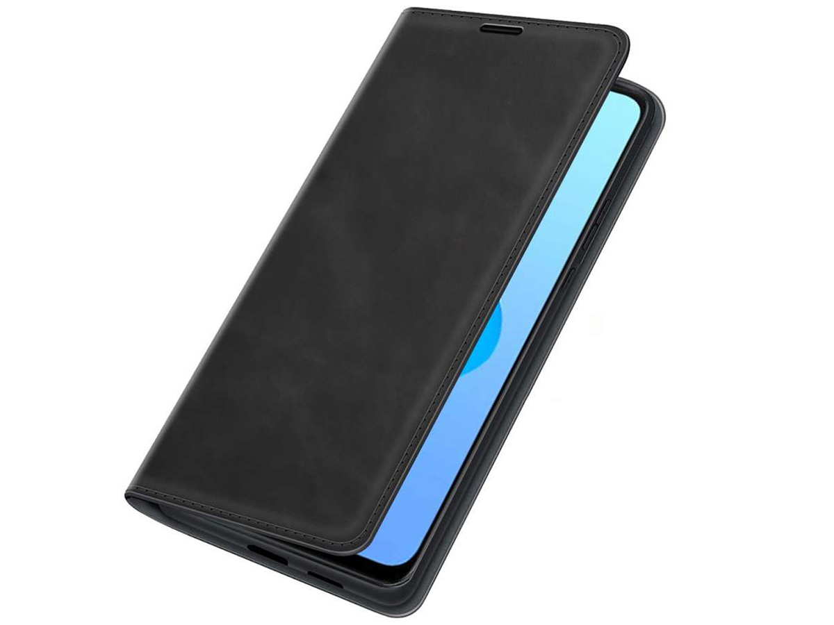 Just in Case Slimfit Wallet Case Zwart - Oppo A76 hoesje