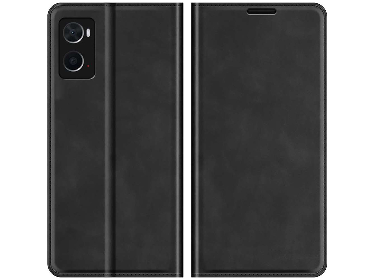 Just in Case Slimfit Wallet Case Zwart - Oppo A76 hoesje