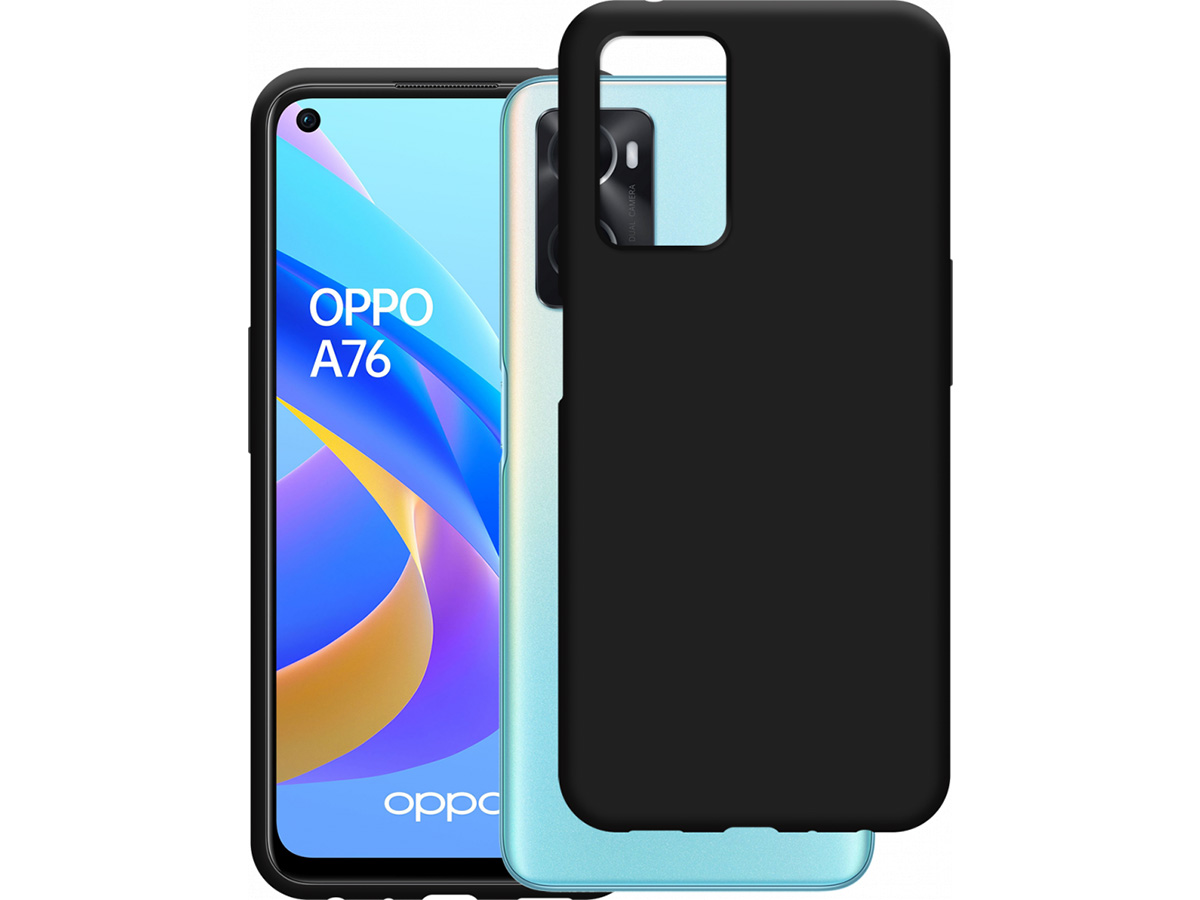 Just in Case Black TPU Case - Oppo A76 hoesje