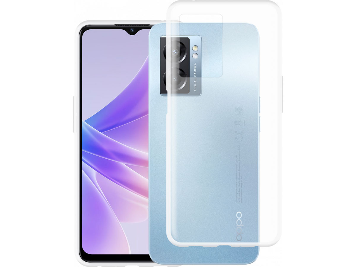 Just in Case Crystal Clear TPU Case - Oppo A77 hoesje