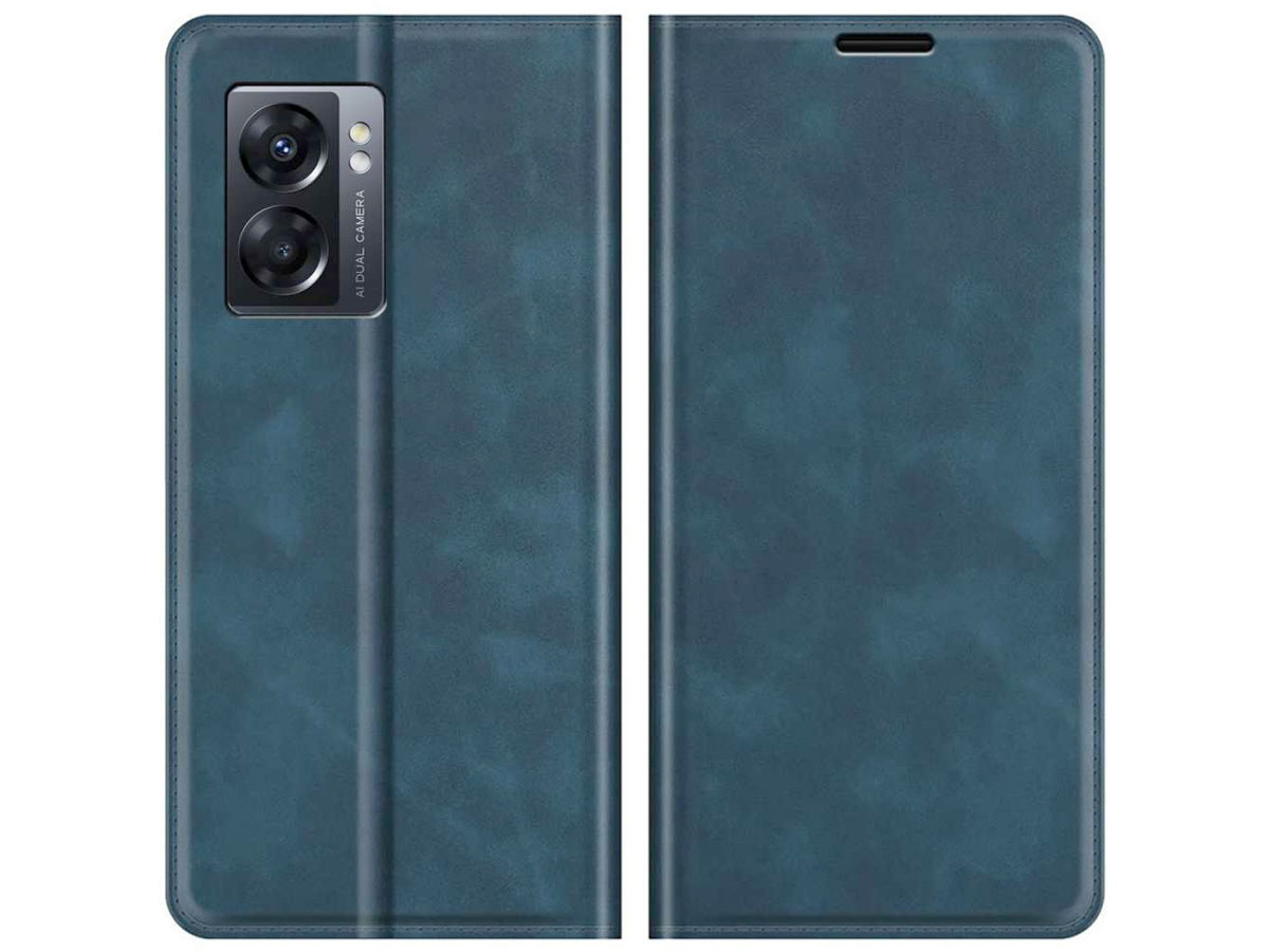 Just in Case Slimfit Wallet Case Blauw - Oppo A77 hoesje