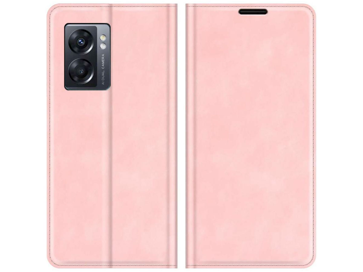 Just in Case Slimfit Wallet Case Roze - Oppo A77 hoesje