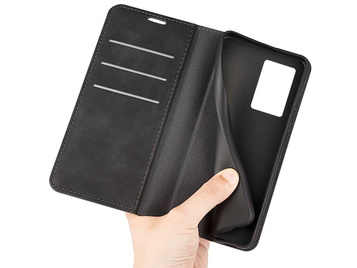 Just in Case Slimfit Wallet Case Zwart - Oppo A77 hoesje