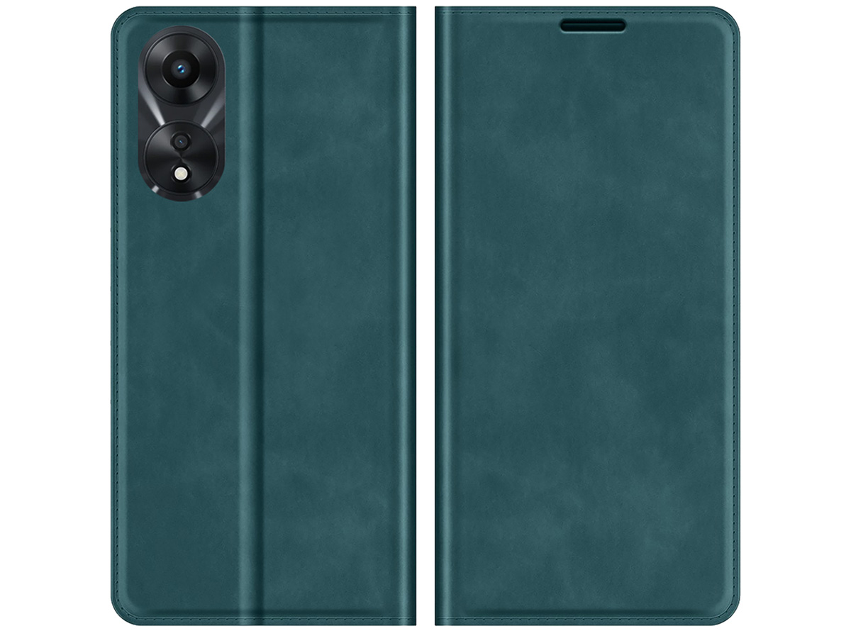 Just in Case Slim Wallet Case Groen - Oppo A78 5G hoesje