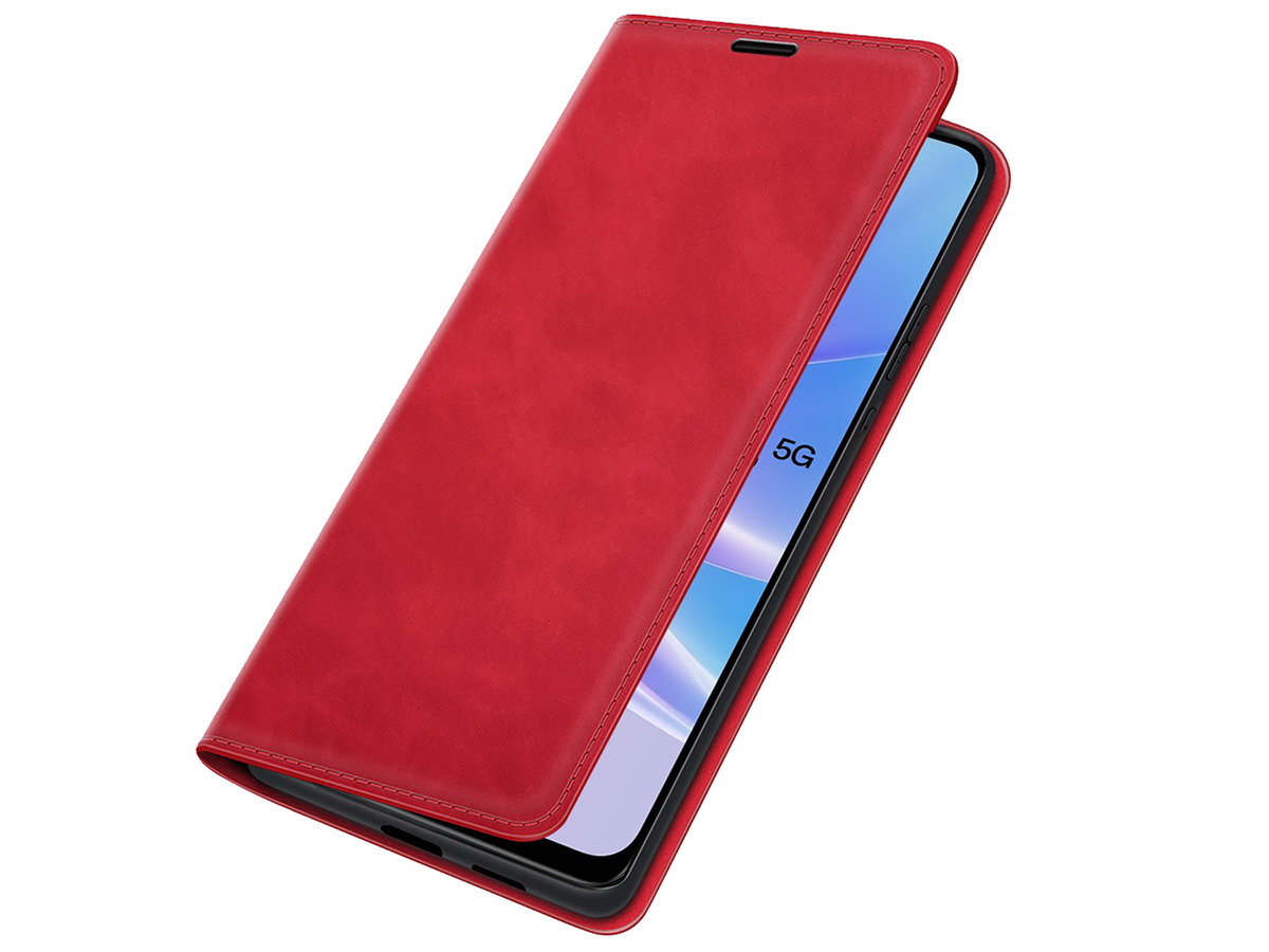 Just in Case Slim Wallet Case Rood - Oppo A78 5G hoesje