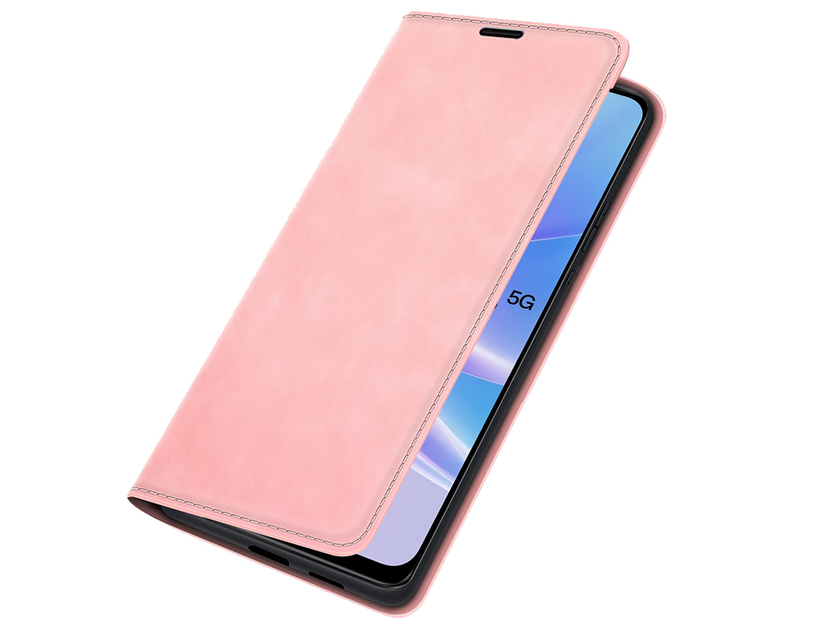 Just in Case Slim Wallet Case Roze - Oppo A78 5G hoesje