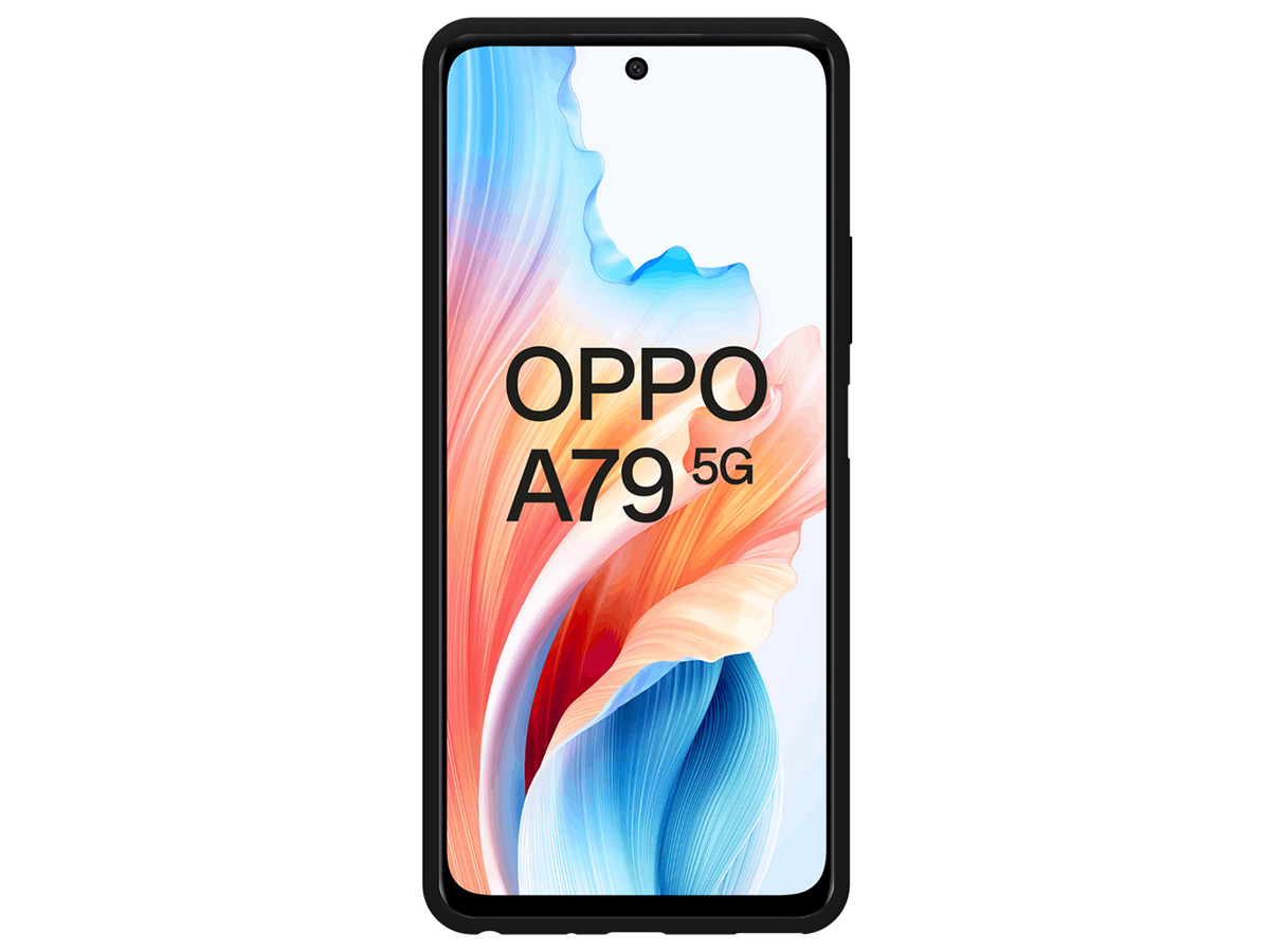 Just in Case TPU Case Zwart - Oppo A79 hoesje