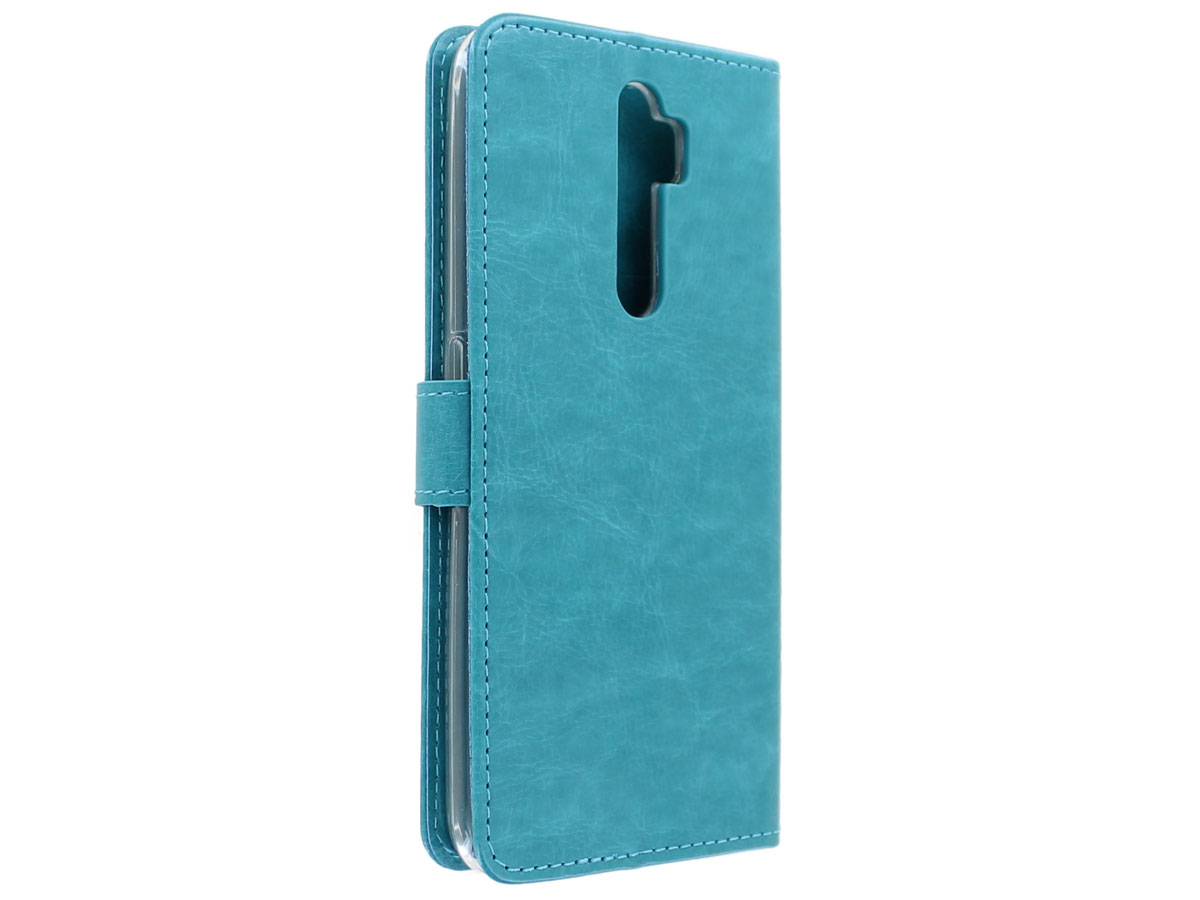 Bookcase Mapje Turquoise - Oppo A9 (2020) hoesje