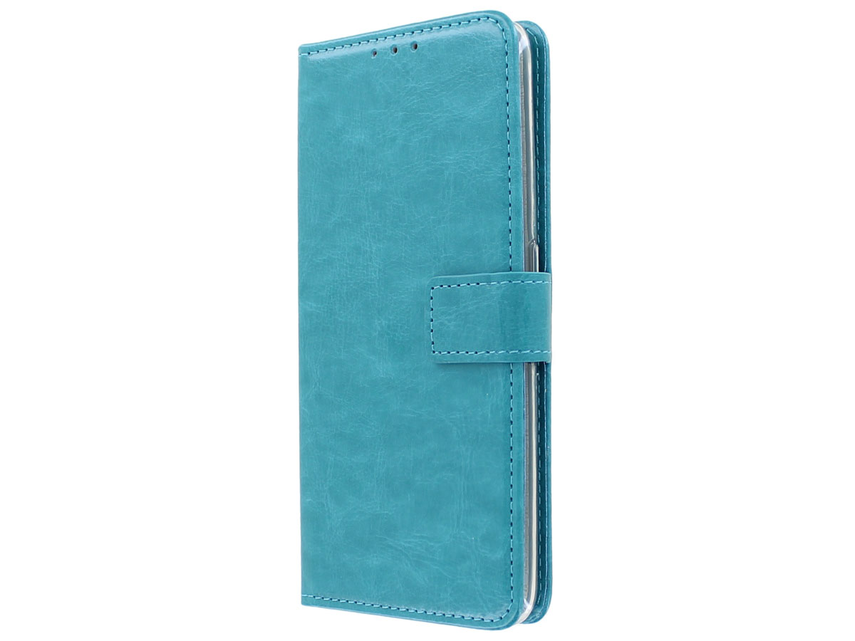 Bookcase Mapje Turquoise - Oppo A9 (2020) hoesje