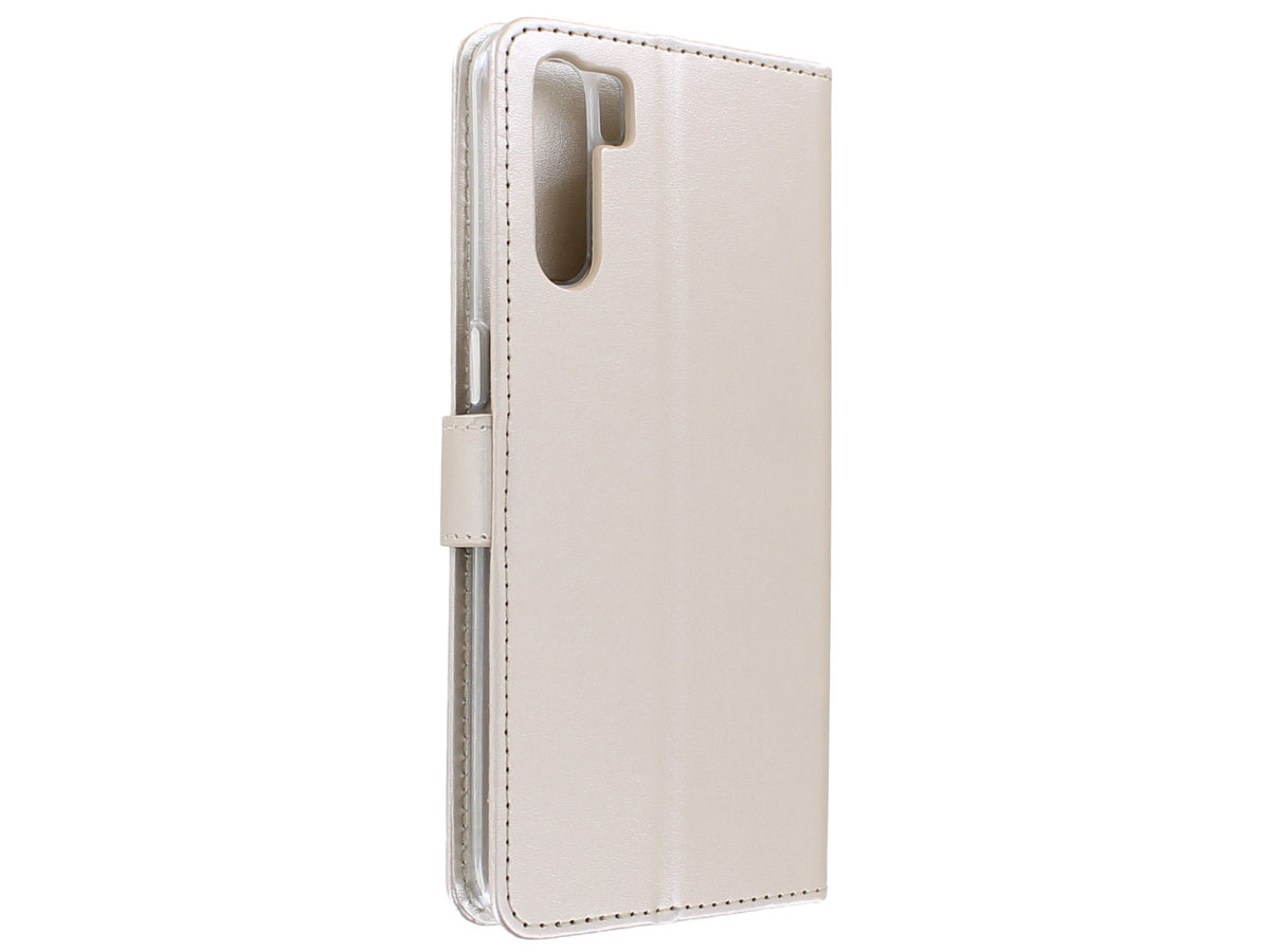 Bookcase Mapje Goud - Oppo A91 hoesje