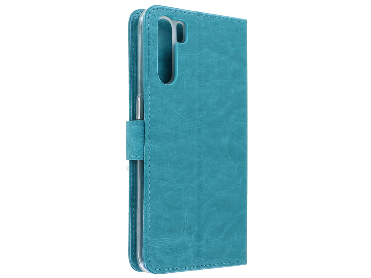 Bookcase Mapje Turquoise - Oppo A91 hoesje