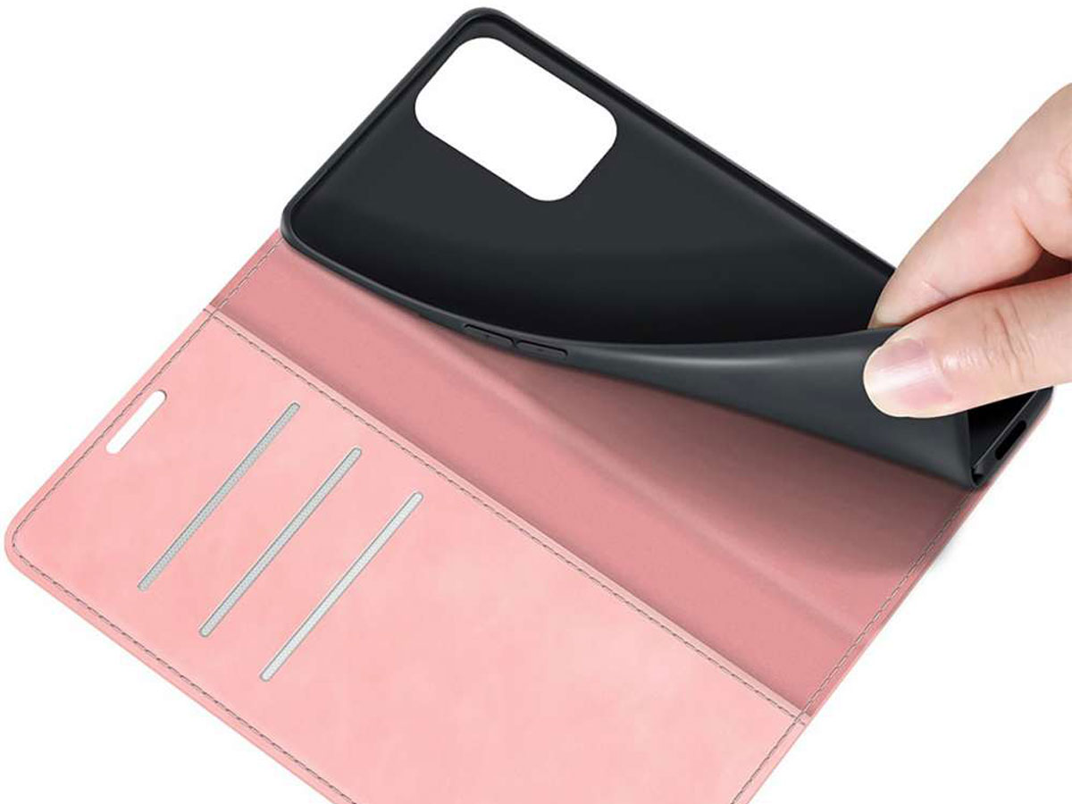 Just in Case Magnetic BookCase Roze - Oppo A94 5G hoesje
