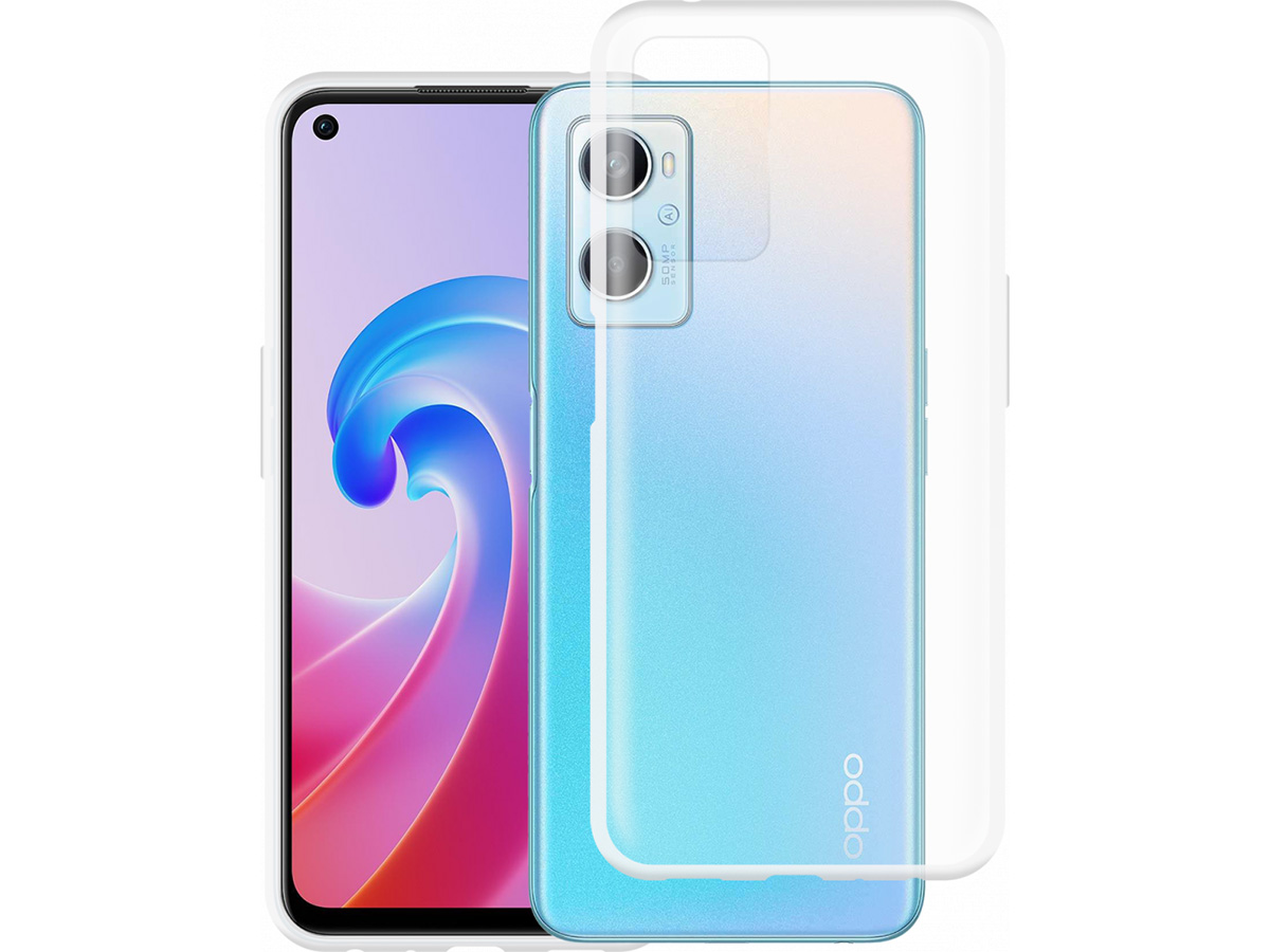 Just in Case Crystal Clear TPU Case - Oppo A96 hoesje