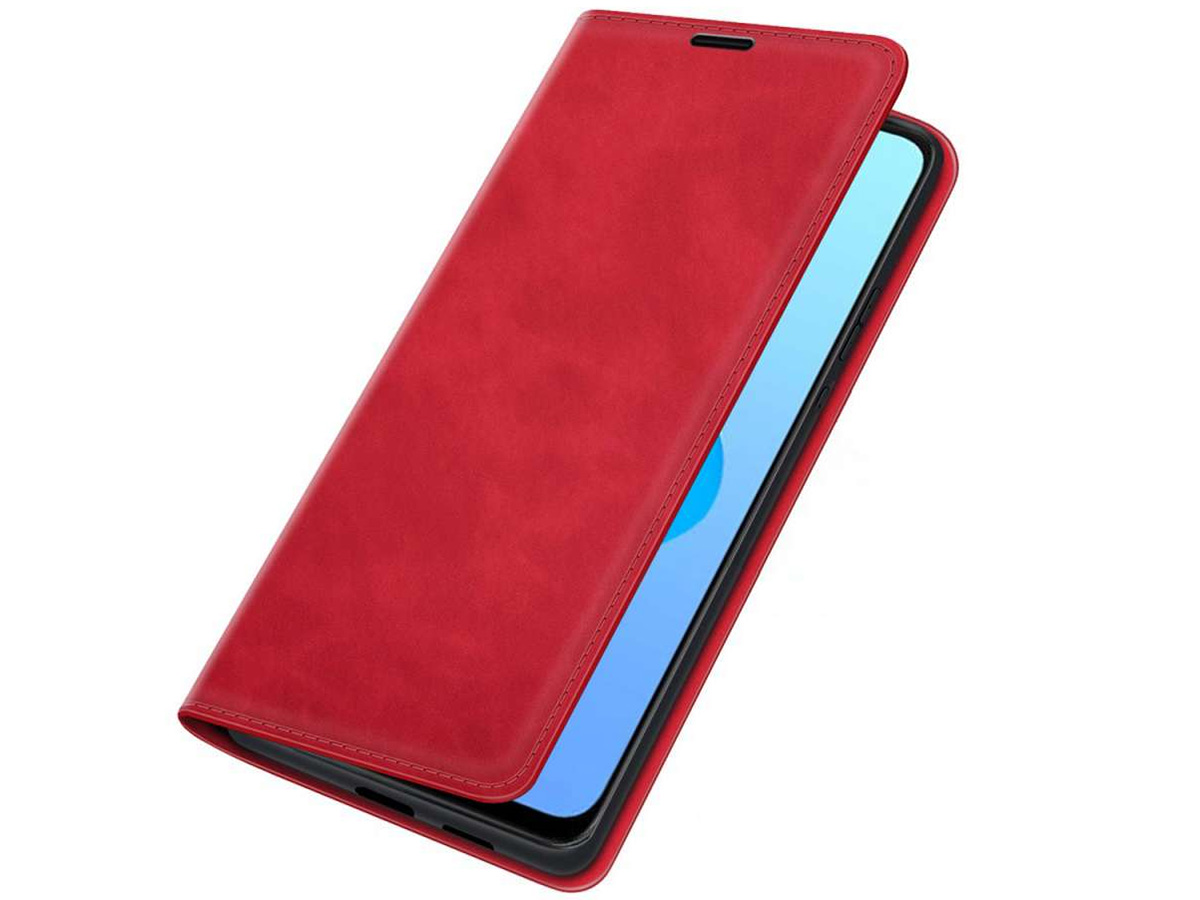 Just in Case Slimfit Wallet Case Rood - Oppo A96 hoesje