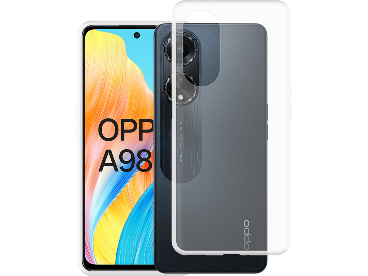 Just in Case TPU Case Doorzichtig - Oppo A98 5G hoesje