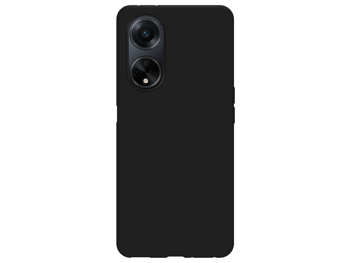 Just in Case TPU Case Zwart - Oppo A98 5G hoesje