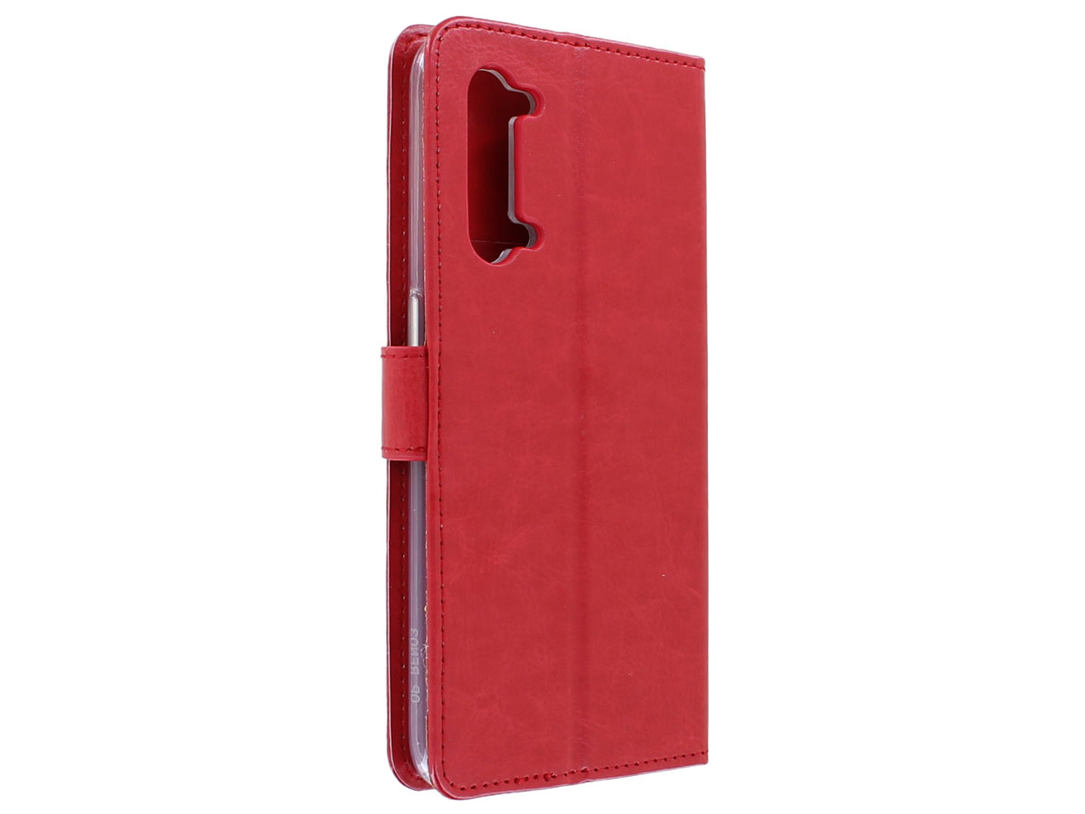 Bookcase Mapje Rood - Oppo Find X2 Lite hoesje