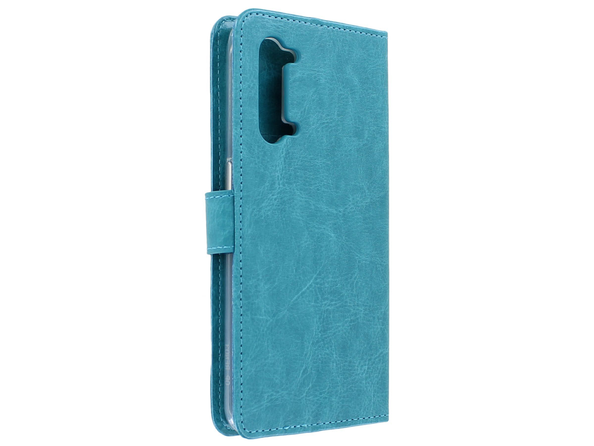 Bookcase Mapje Turquoise - Oppo Find X2 Lite hoesje
