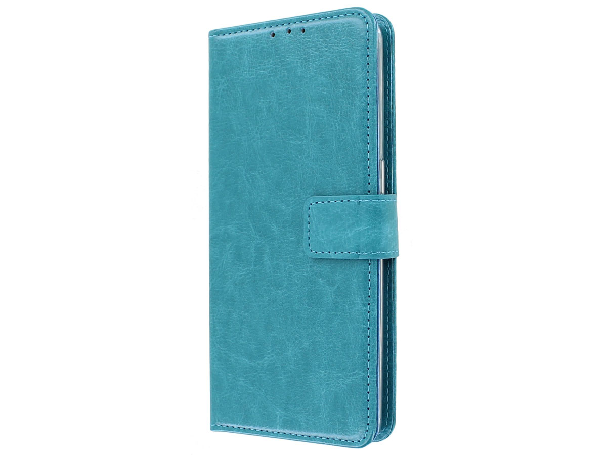 Bookcase Mapje Turquoise - Oppo Find X2 Neo hoesje