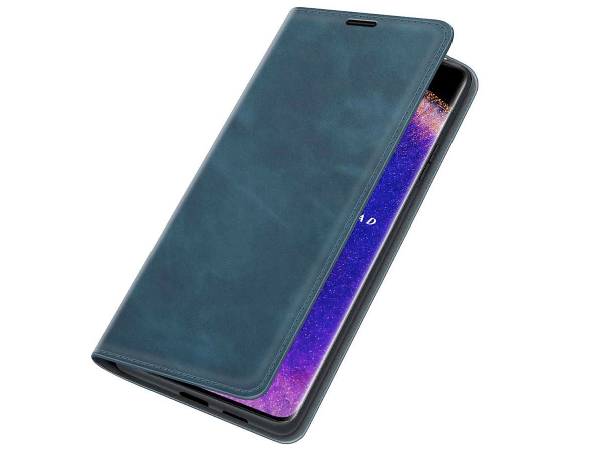 Just in Case Slimfit Wallet Case Blauw - Oppo Find X5 hoesje