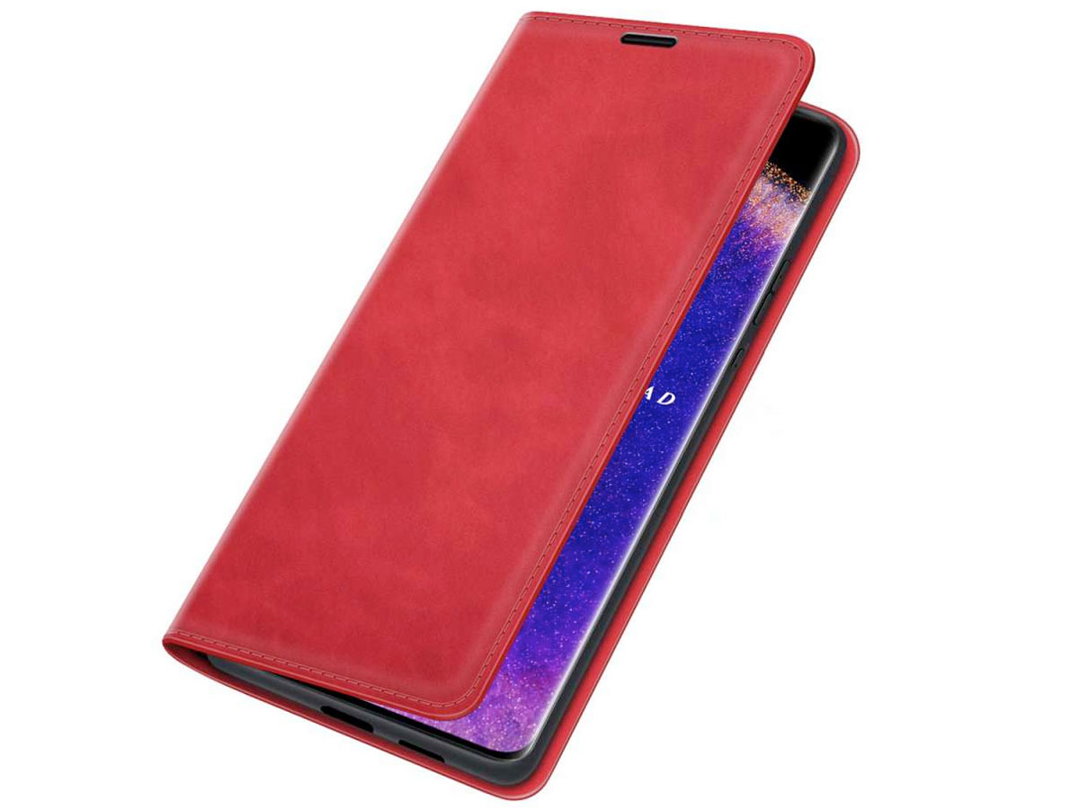 Just in Case Slimfit Wallet Case Rood - Oppo Find X5 hoesje