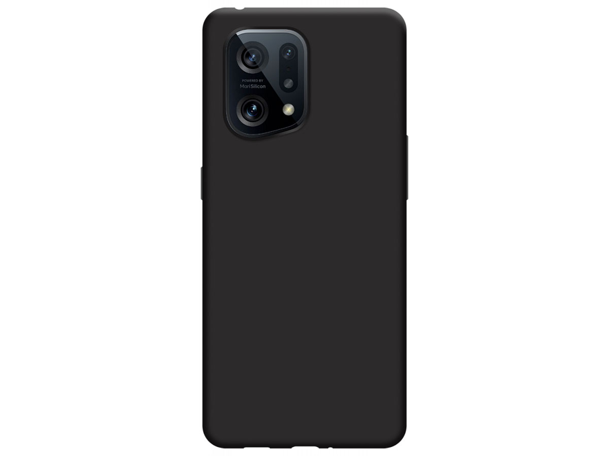 Just in Case Black TPU Case - Oppo Find X5 hoesje