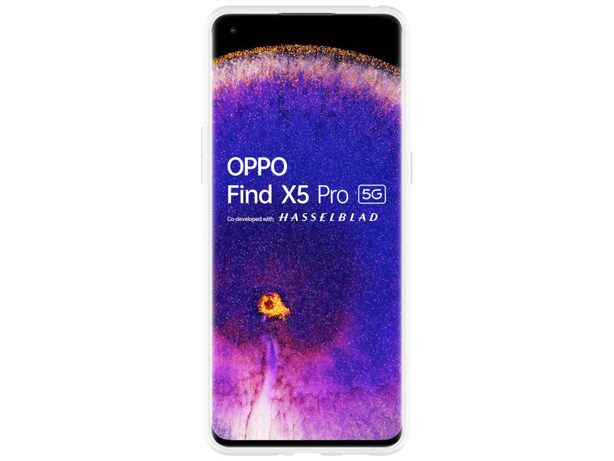 Just in Case Crystal Clear TPU Case - Oppo Find X5 Pro hoesje