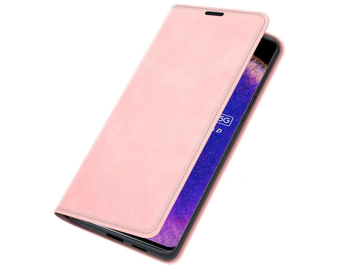 Just in Case Slimfit Wallet Case Roze - Oppo Find X5 Pro hoesje