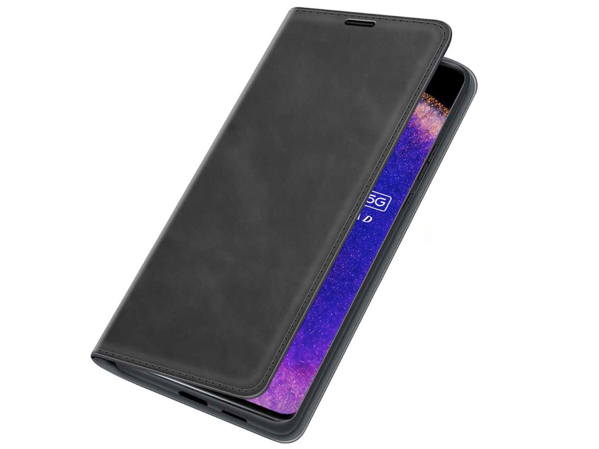 Just in Case Slimfit Wallet Case Zwart - Oppo Find X5 Pro hoesje