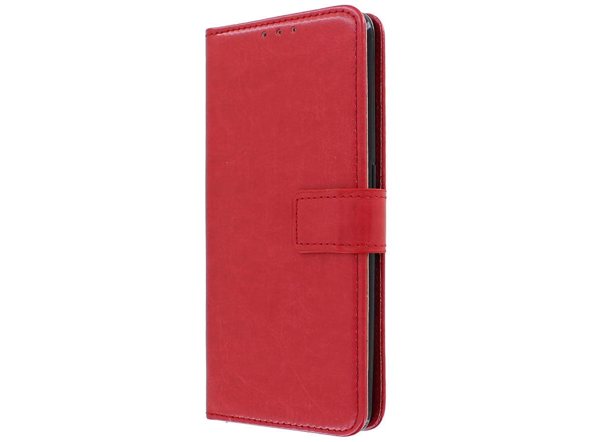 Wallet Book Case Mapje Rood - Oppo Reno 2 hoesje