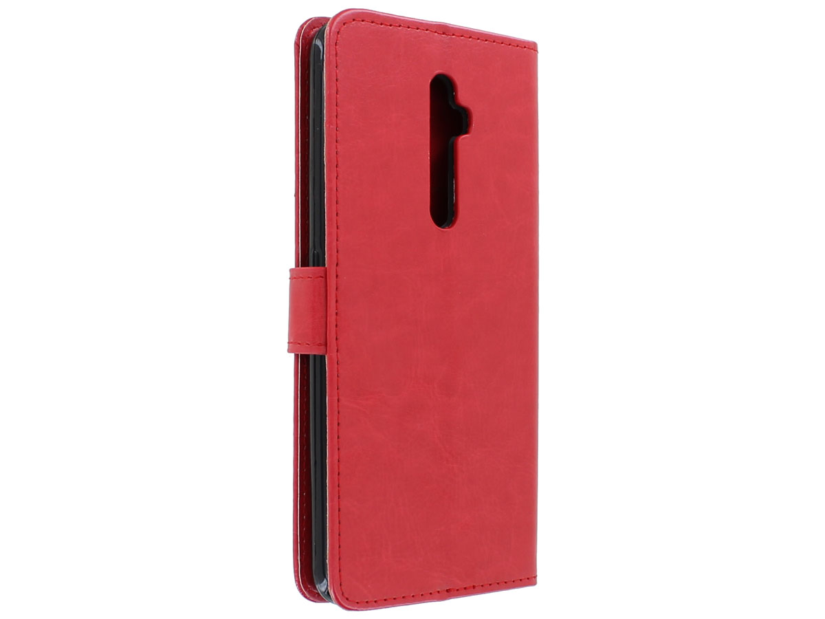 Wallet Book Case Mapje Rood - Oppo Reno 2Z hoesje