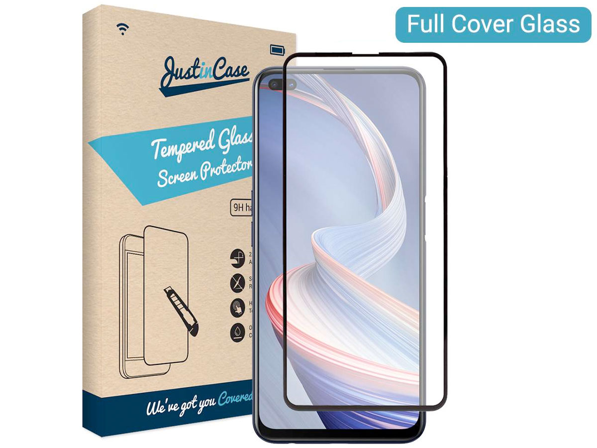 Just in Case Oppo Reno 4 Z 5G Screen Protector Curved Glass Full Cover