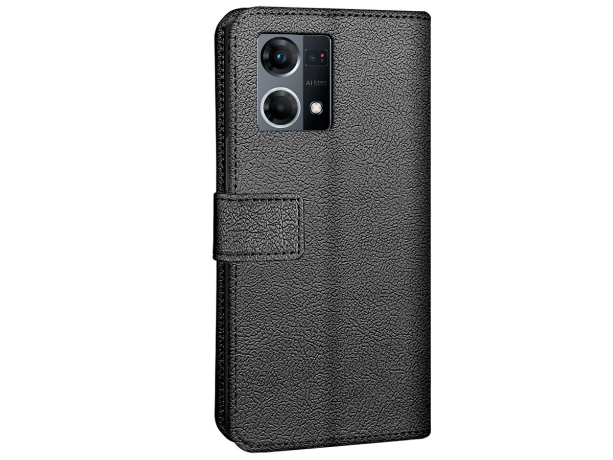 Just in Case Wallet Case Zwart - Oppo Reno7 hoesje