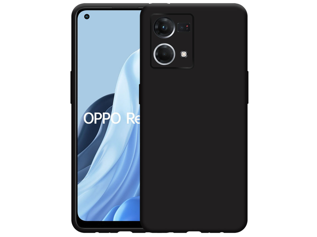 Just in Case Black TPU Case - Oppo Reno7 hoesje