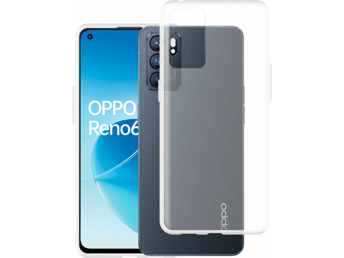 Just in Case Crystal Clear TPU Case - Oppo Reno6 5G hoesje