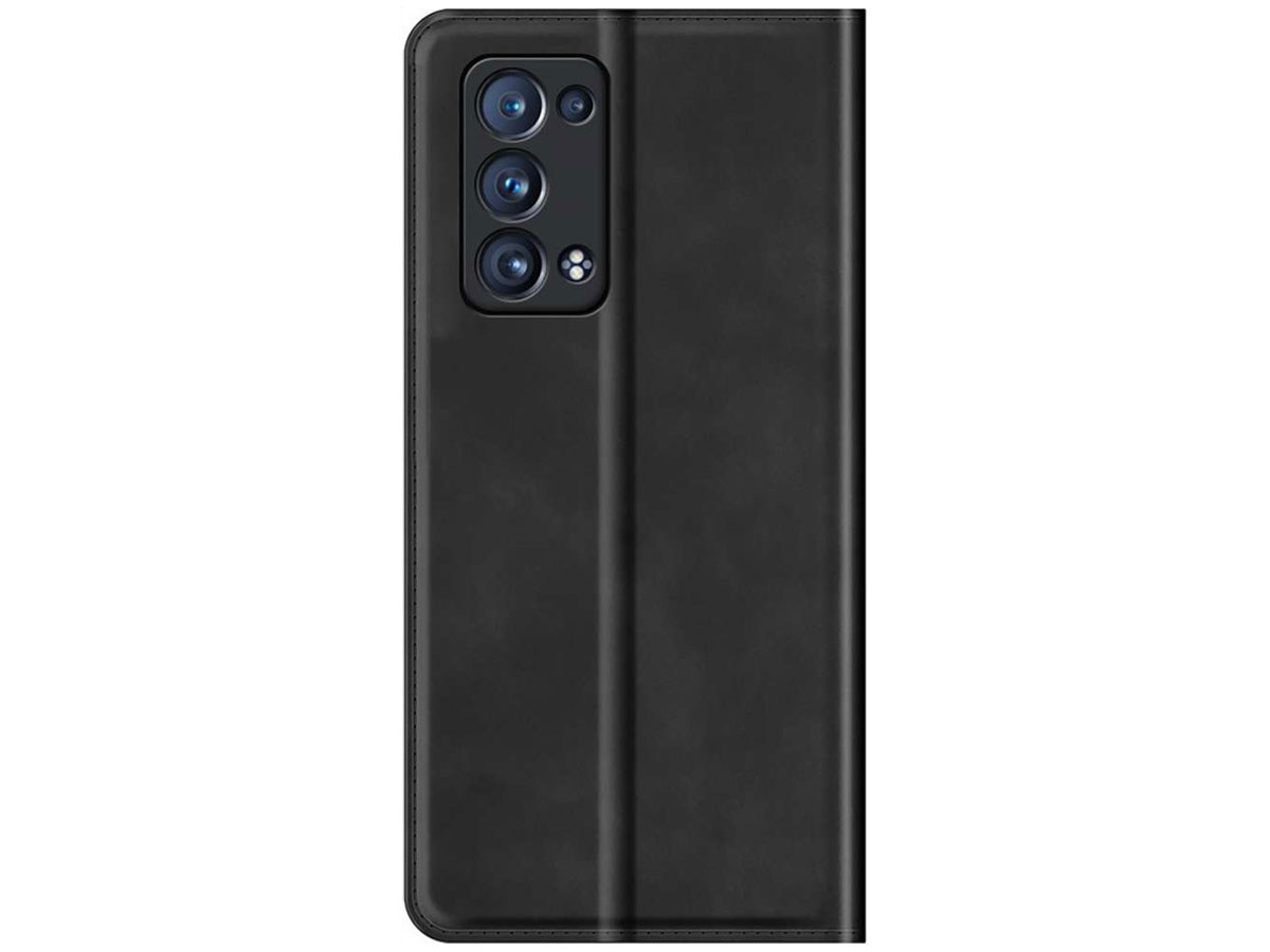 Just in Case Magnetic BookCase Zwart - Oppo Reno6 Pro 5G hoesje