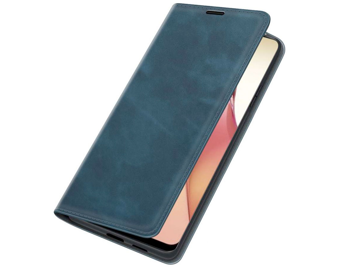 Just in Case Slimfit Wallet Case Blauw - Oppo Reno8 hoesje