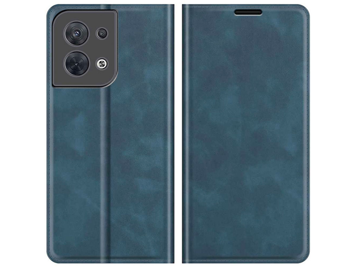 Just in Case Slimfit Wallet Case Blauw - Oppo Reno8 hoesje