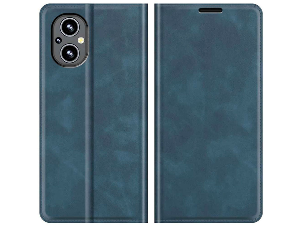 Just in Case Slimfit Wallet Case Blauw - Oppo Reno8 Lite hoesje