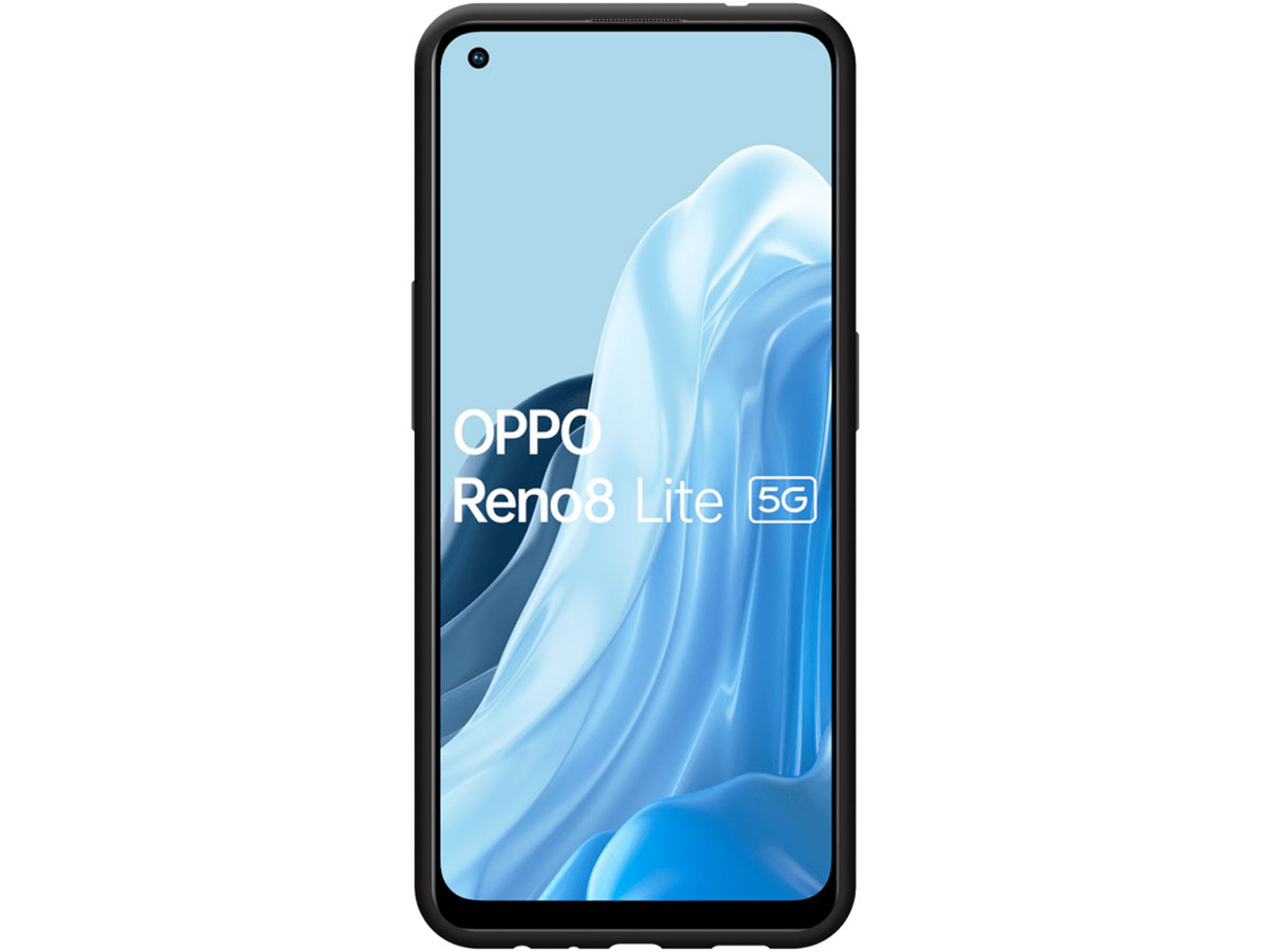 Just in Case Black TPU Case - Oppo Reno8 Lite hoesje