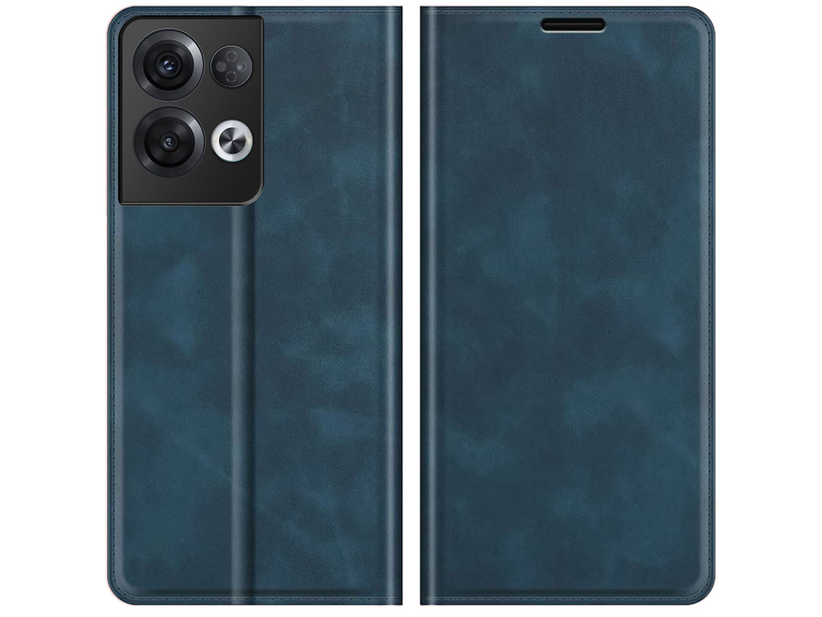 Just in Case Slim Wallet Case Blauw - Oppo Reno8 Pro hoesje