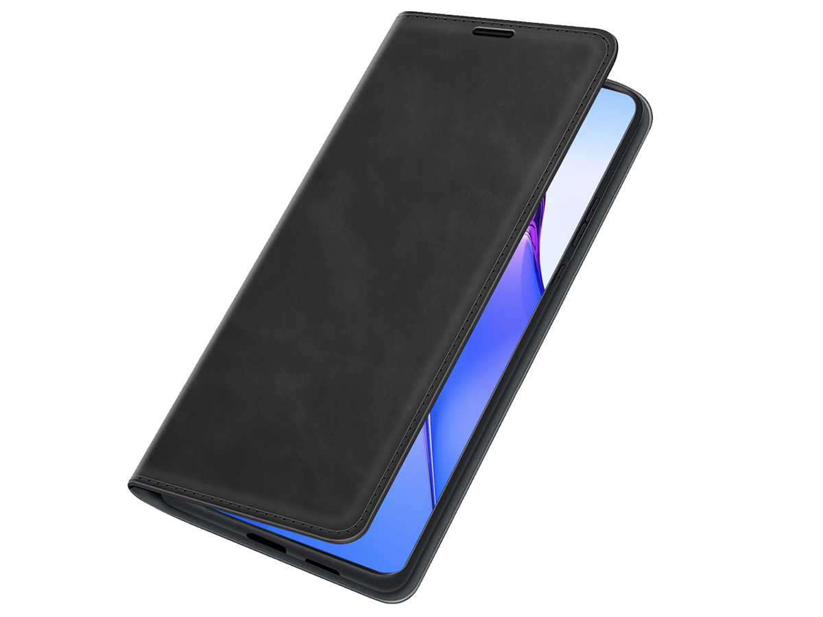 Just in Case Slim Wallet Case Zwart - Oppo Reno8 Pro hoesje