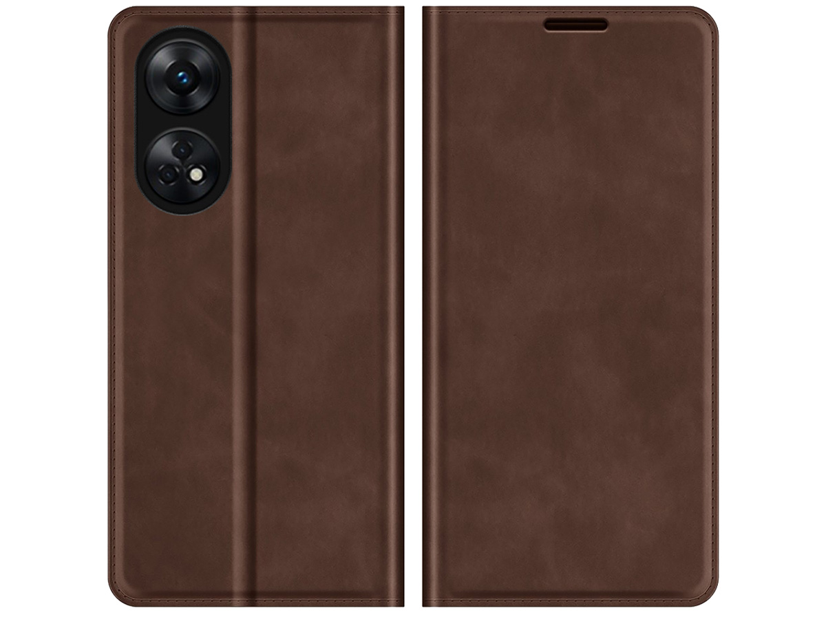 Just in Case Slim Wallet Case Bruin - Oppo Reno8 T hoesje