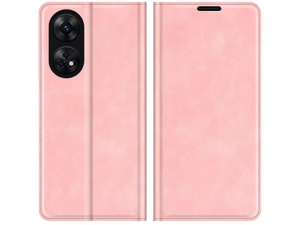 Just in Case Slim Wallet Case Roze - Oppo Reno8 T hoesje