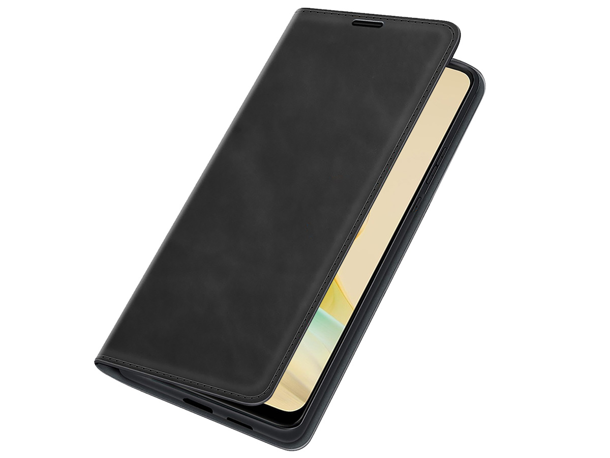 Just in Case Slim Wallet Case Zwart - Oppo Reno8 T hoesje