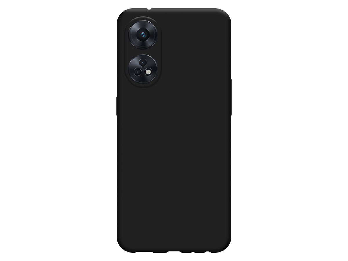 Just in Case TPU Case Zwart - Oppo Reno8 T hoesje