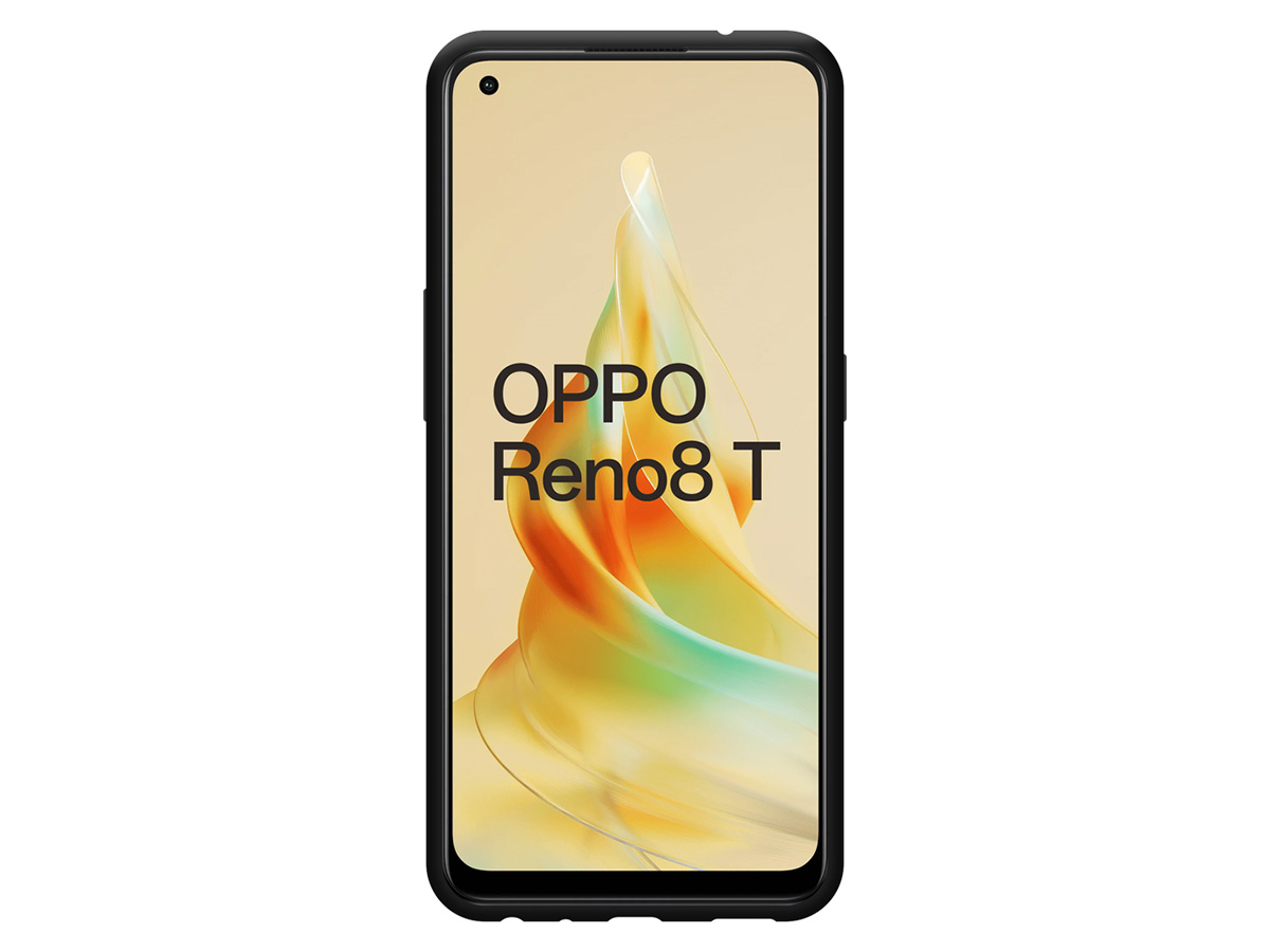 Just in Case TPU Case Zwart - Oppo Reno8 T hoesje