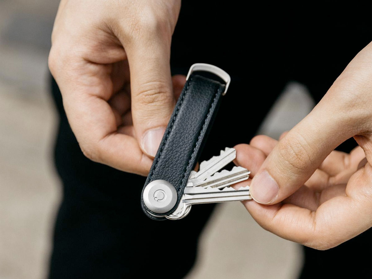 Orbitkey Key Organiser Cactus Leather - Zwart