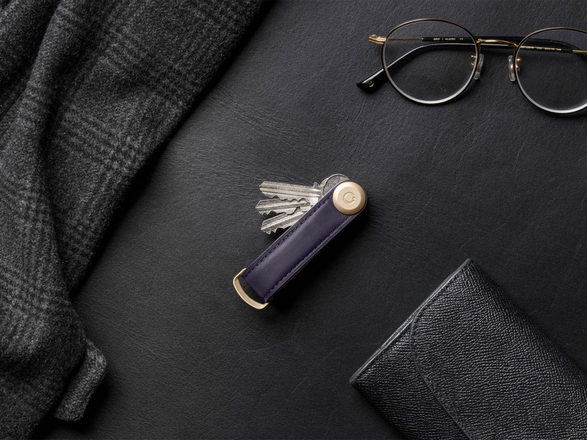 Orbitkey Key Organiser Crazy Horse - Aubergine